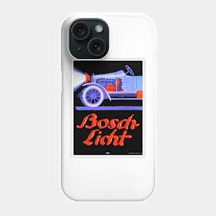 Bosch Automotive Head Lights Advertising Art Deco Retro Car Phone Case