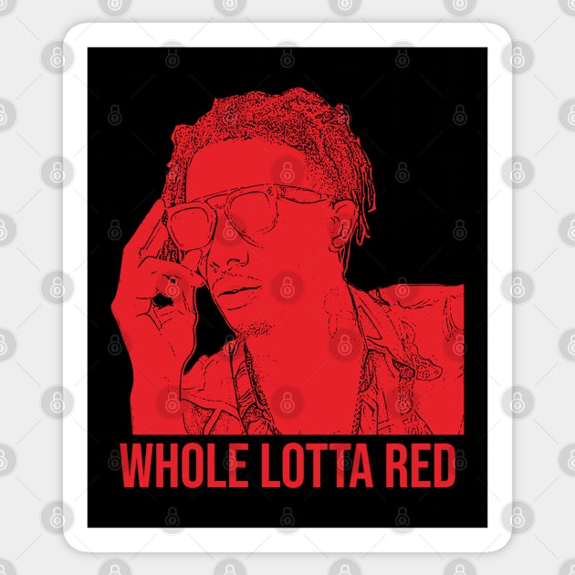 Playboi Carti Whole Lotta Red Tee Shirt Hip Hop T-Shirt Rap T