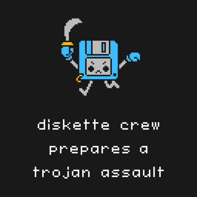 Unlikely Monsters - Diskette Crew by knitetgantt