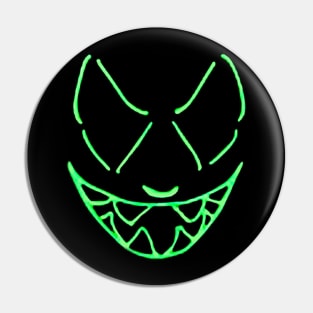 green face Pin