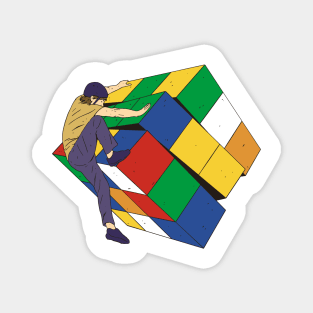 Cube Climber Magnet