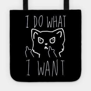 I do What I Want Funny Cat Lover Gifts Tote