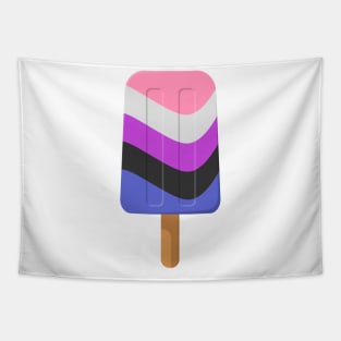 Cute Gender Fluid Pride Flag Popsicle Tapestry