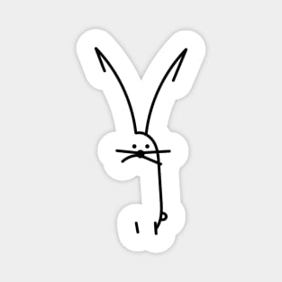 Bunny minimalism stick figure Magnet