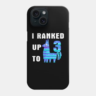 I Ranked Up To 3 Birthday Video Game Llama Phone Case