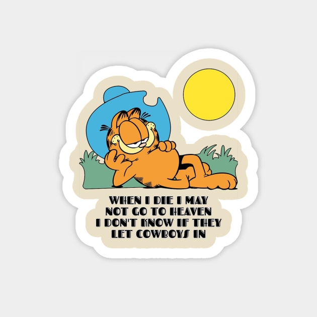 Kitty Cowboy Magnet by CowmanBeepBoop