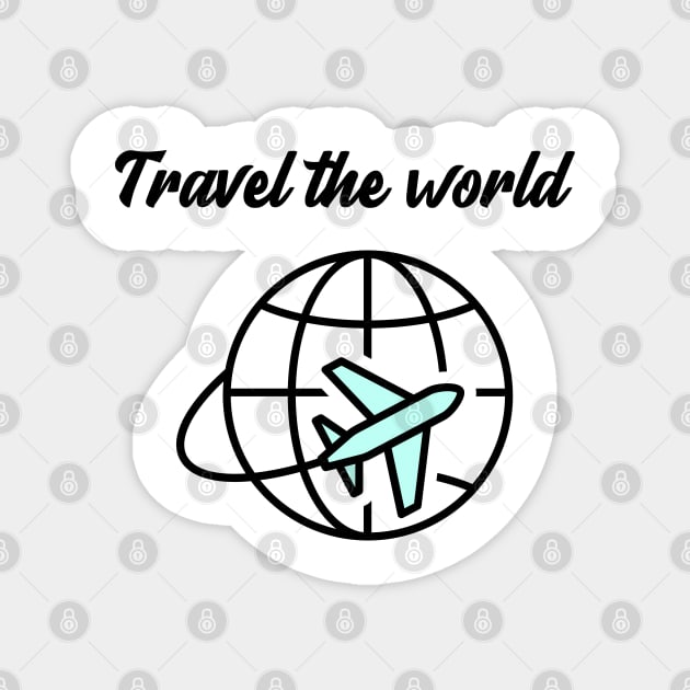 Travel the world Magnet by Gluten Free Traveller