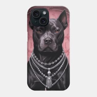 Black Staffy Phone Case