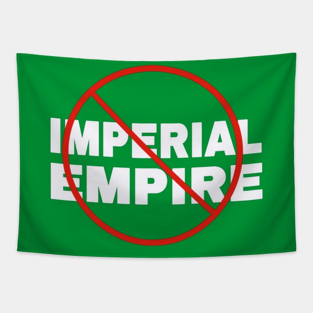 🚫 Imperial Empire - White - Back Tapestry by SubversiveWare