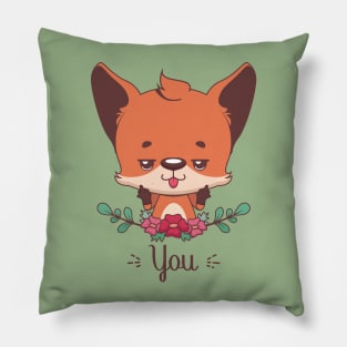 Fox you pun design Pillow