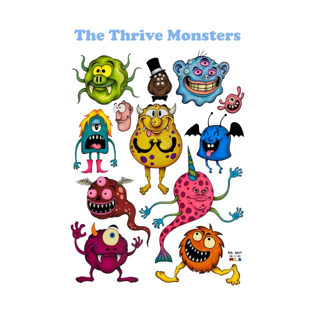 The Thrive Monsters by ryancduboisart