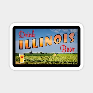 Drink Illinois Beer Magnet