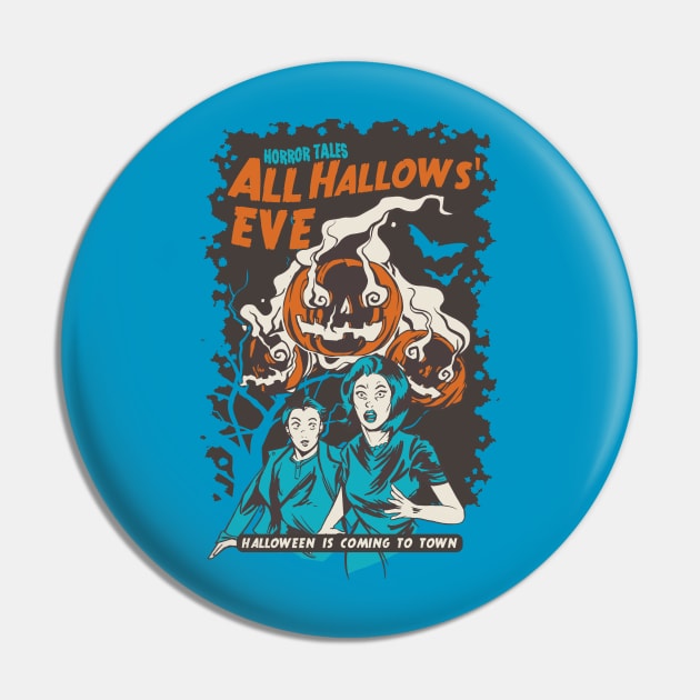 All Hallows' Eve Pin by Safdesignx