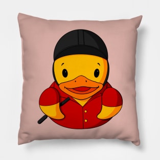 Jockey Rubber Duck Pillow