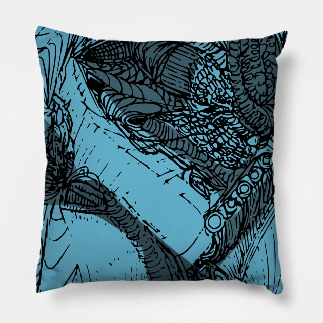 Never Ending Dungeon IV Pillow by Hariessy_Studio