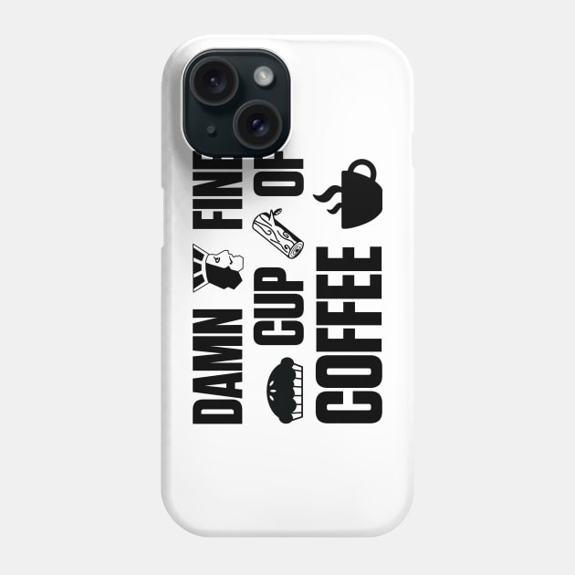 Damn Fine Cup of Coffee Phone Case by karutees