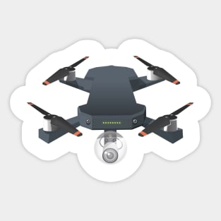 DJI Mini 4 Pro Drone Silhouette Quadcopter UAS UAV Vinyl Decal