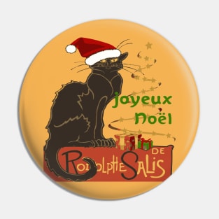 Joyeux Noel Le Chat Noir Christmas Spoof v2 Pin