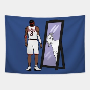 Allen Iverson Mirror GOAT Tapestry