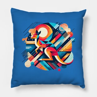 Abstract Animal Kangaroo 3 Pillow