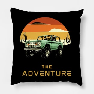 car and adventure Pillow