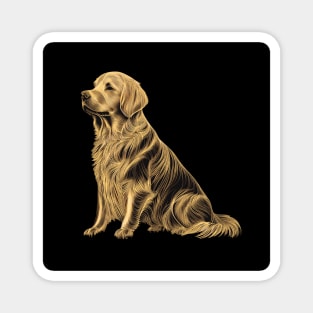 GORGEOUS GOLD Golden Retreiver Magnet