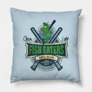 Defunct Clear Lake Fish Eaters Baseball Teams Pillow