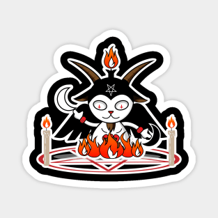 Baphomet Blackcraft Magnet