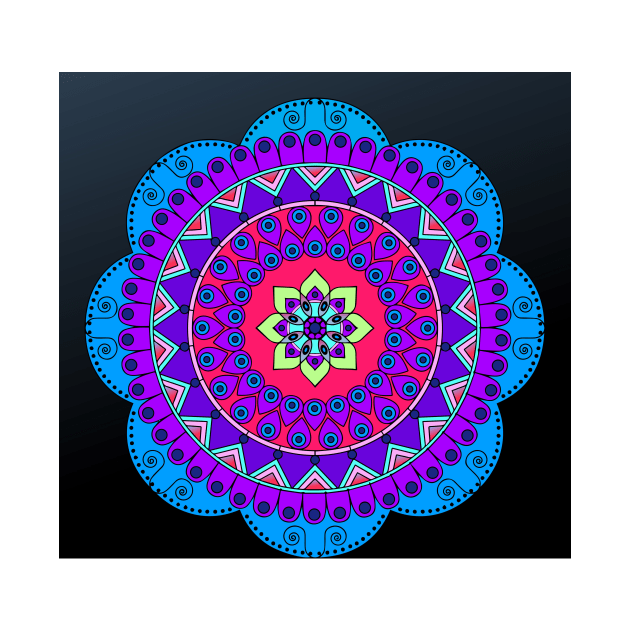 Floral Mandalas 302 (Style:4) by luminousstore