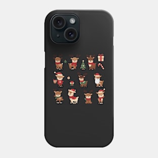 Cute Christmas Reindeers Phone Case