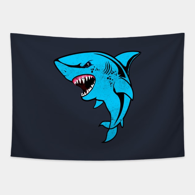 shark shark Tapestry by lonway