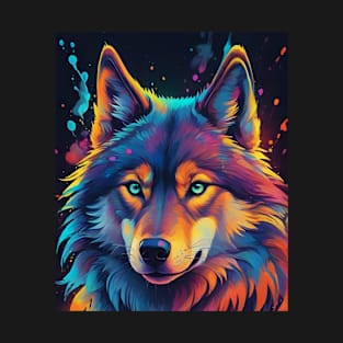 Wolf Midnight on the Lookout T-Shirt