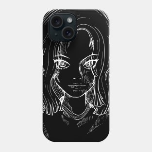 Portrait line art Phone Case