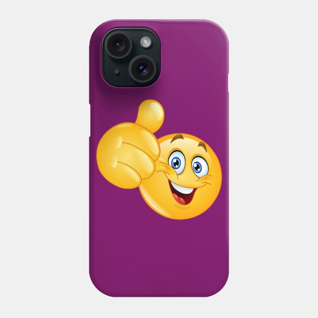 Thumb up emoji Phone Case by DigiToonsTreasures