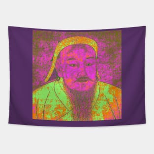 Genghis Khan Portrait Tapestry