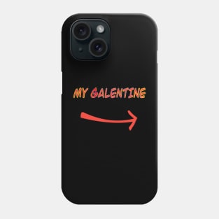 Galentines day and Valentine’s Day simple arrow Phone Case