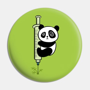 Panda Vaccine with syringe for your children Pin