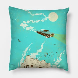 VINTAGE FLYING CAR Pillow