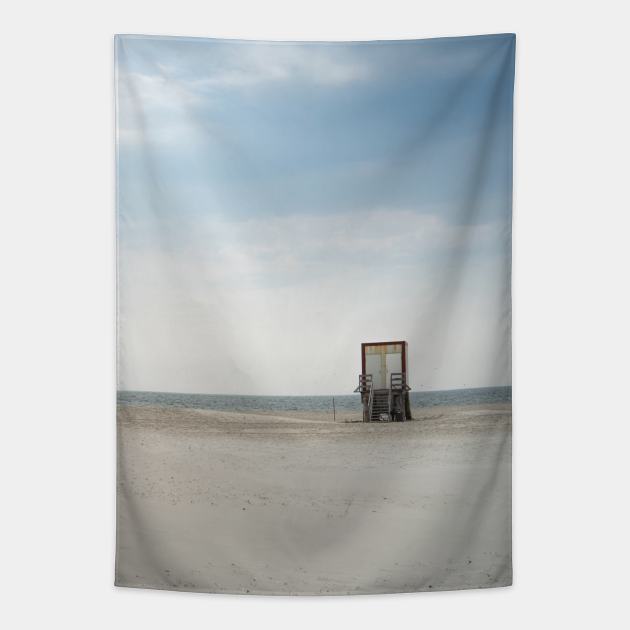 Beach Cabin Tapestry by EviRadauscher