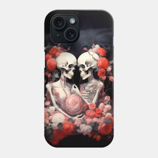 Happy Halloween: Halloween Skeletons in Love Phone Case