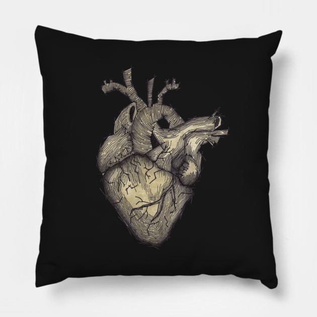 Stone Heart Pillow by PrintablesPassions