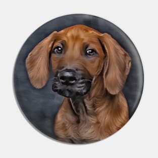 I Love Dogs, The Best Friends, Redbone Coonhound Pin