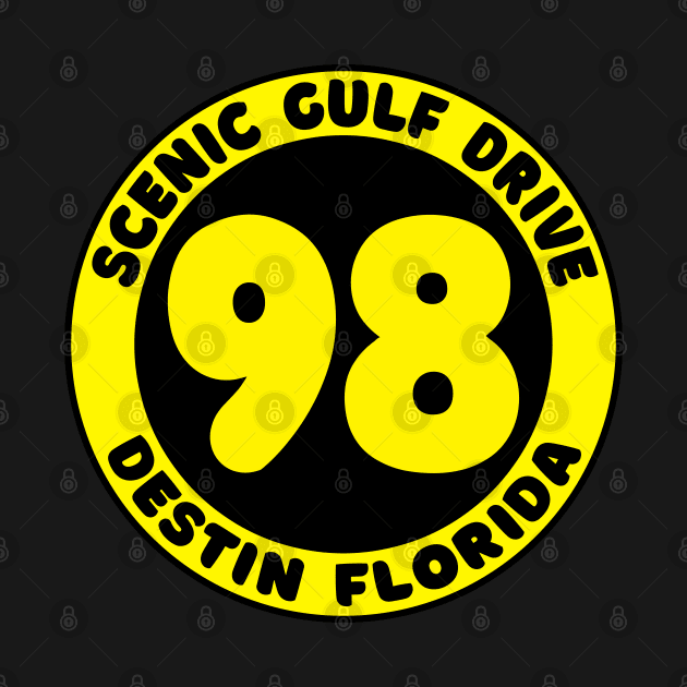 Scenic Gulf Drive Highway 98 Destin Beach Florida Panhandle Emerald Coast by TravelTime