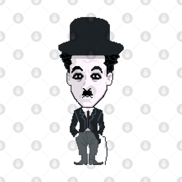 Charlie Chaplin: In Pixel by TommySniderArt