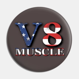 American V8 Muscle Pin