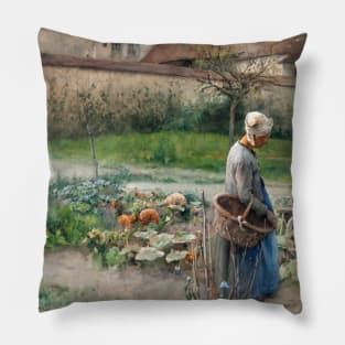 October by Carl Larsson Pillow