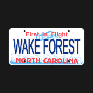 Wake Forest North Carolina License Plate T-Shirt