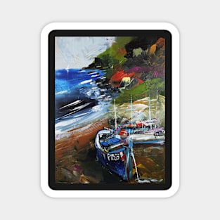 Abstract Landscape Fishing 212 Magnet