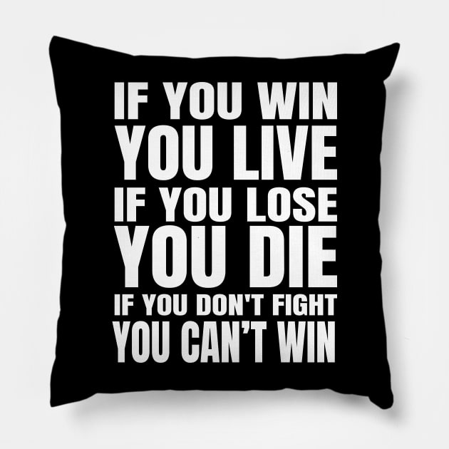 Eren Quote AOT Pillow by Altaf-Aji