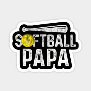 My Favorite Softball Player calls me Papa Tee Fathers day Magnet